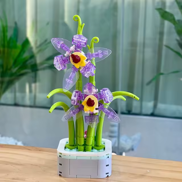 k.flower様 5個 小サイズ Lotus Petal Orchid Building Brick Potted Flower F07M9-10(103)-I2