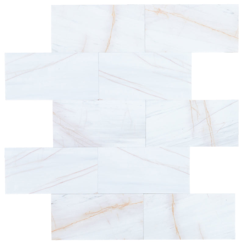 Bianco Dolomite Golden Spider Marble Polished Floor and Wall Tile - Livfloors Collection