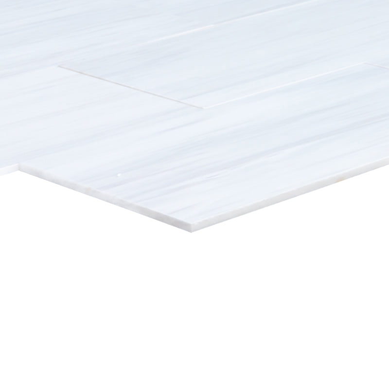 Bianco Dolomite platinum Marble Polished Floor Wall Tile profile view