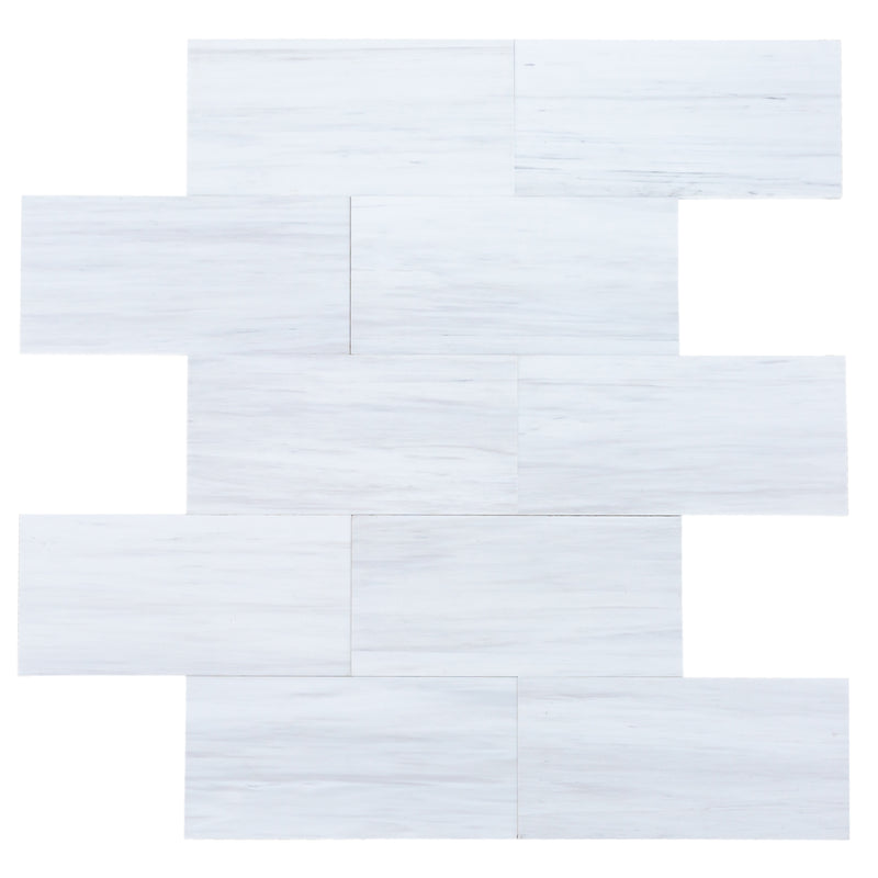 Bianco Dolomite platinum Marble Polished Floor Wall Tile top view