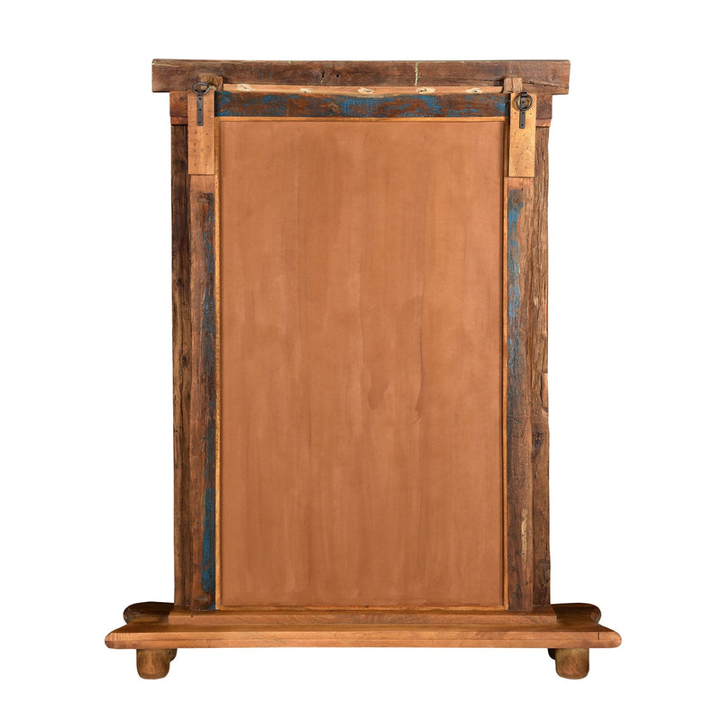 1800s Antique Door Frame Repurposed Freestanding Floor Mirror