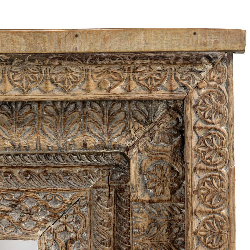 1800s Carved Door Frame Upcycled 68" Long Farmhouse Sofa Table