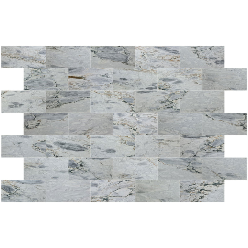 aqua white marble 18x36 polished top multiple view