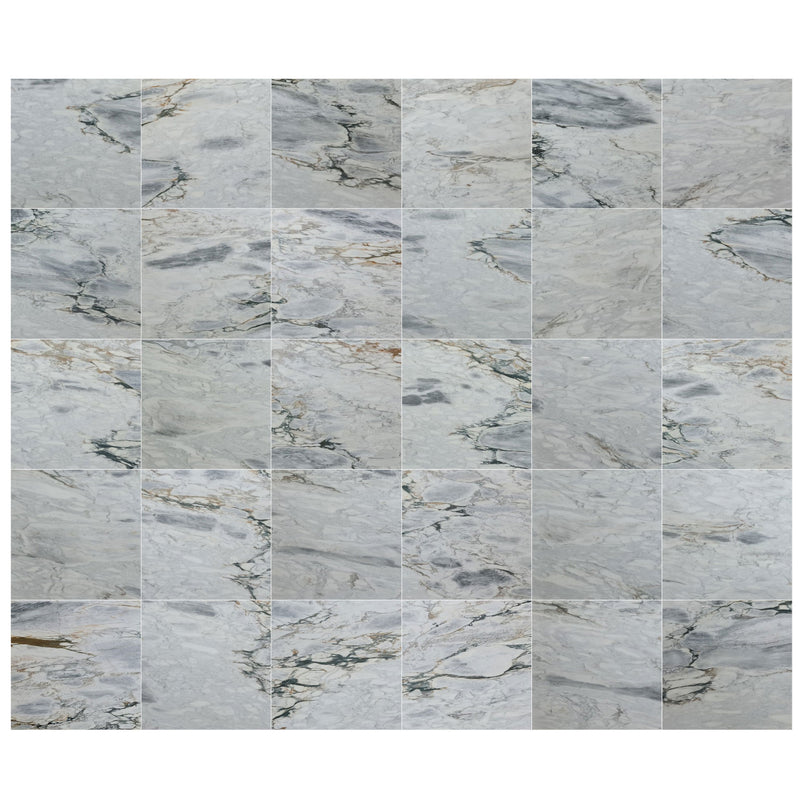aqua white marble 24x24 polished top multiple view