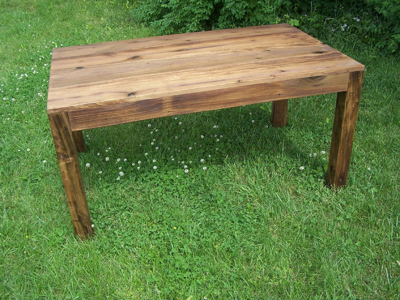 Wood Parsons Table, Reclaimed Wood Table, Wood Dining Table, Salvaged Wood Table, Lumber Table, Antique Dining Table, Farmhouse Table