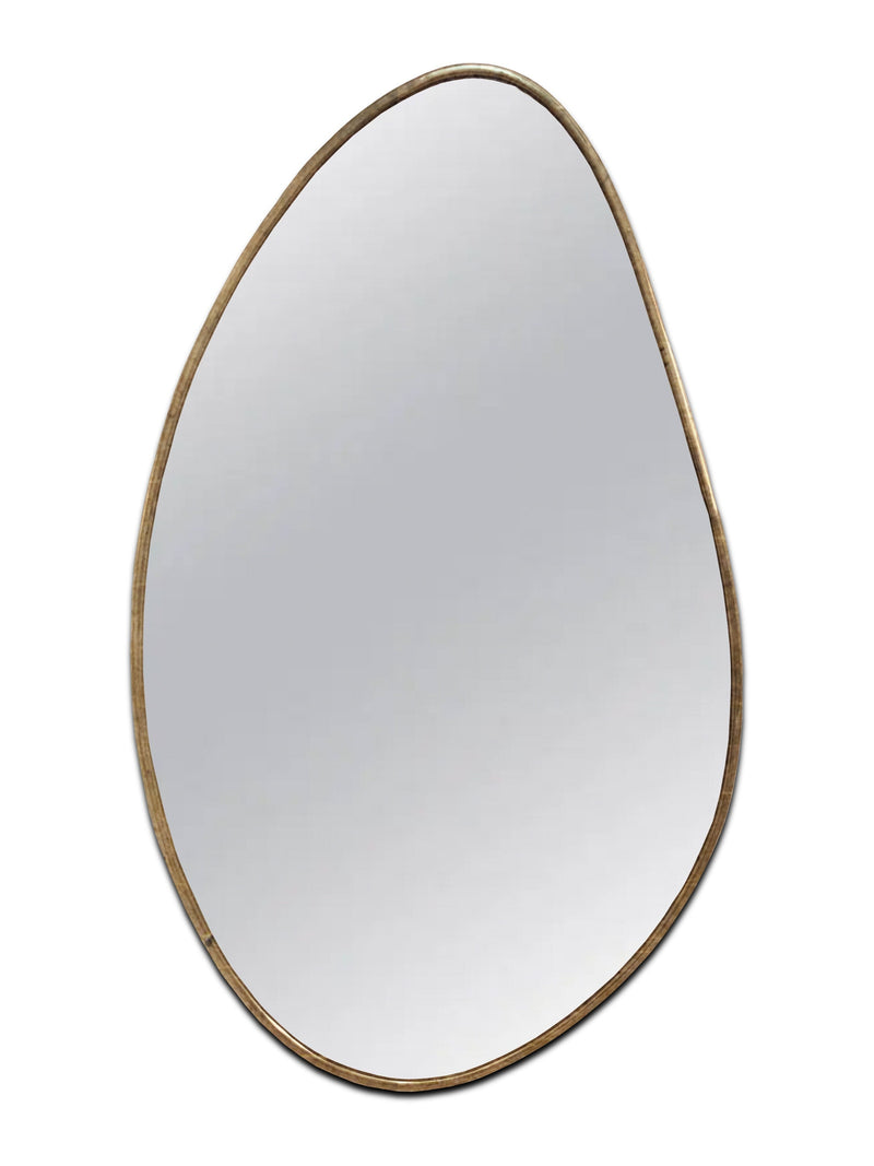 Handmade Asymmetrical Brass Mirror | Unique Home Decor | Artistic Wall Hanging Mirror