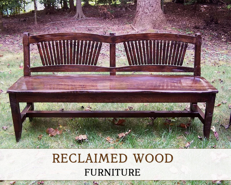 Reclaimed Wood Spindle Back Dining Bench, Antique Bench, Wood Bench, Rustic Bench, Spindle Bench, Deacons Bench, Custom Bench, Oak Furniture