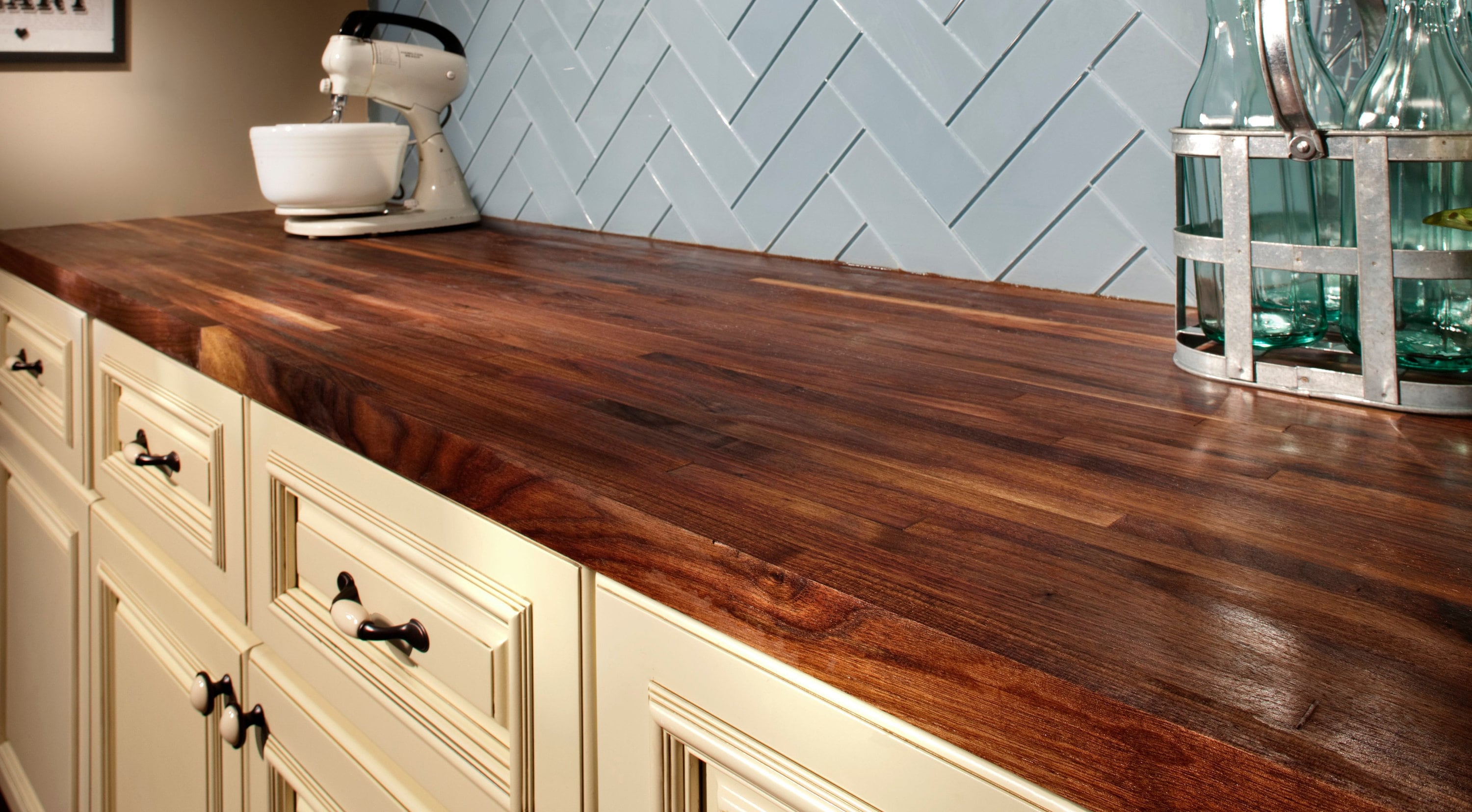 Custom Walnut Butcher Block Countertop 83 dollars a square Mad