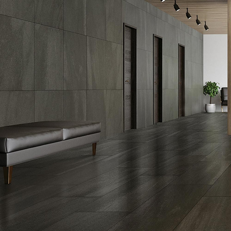 A lier black lappato porcelain floor and wall tile liberty us collection IRG1836162 product shot lobby area