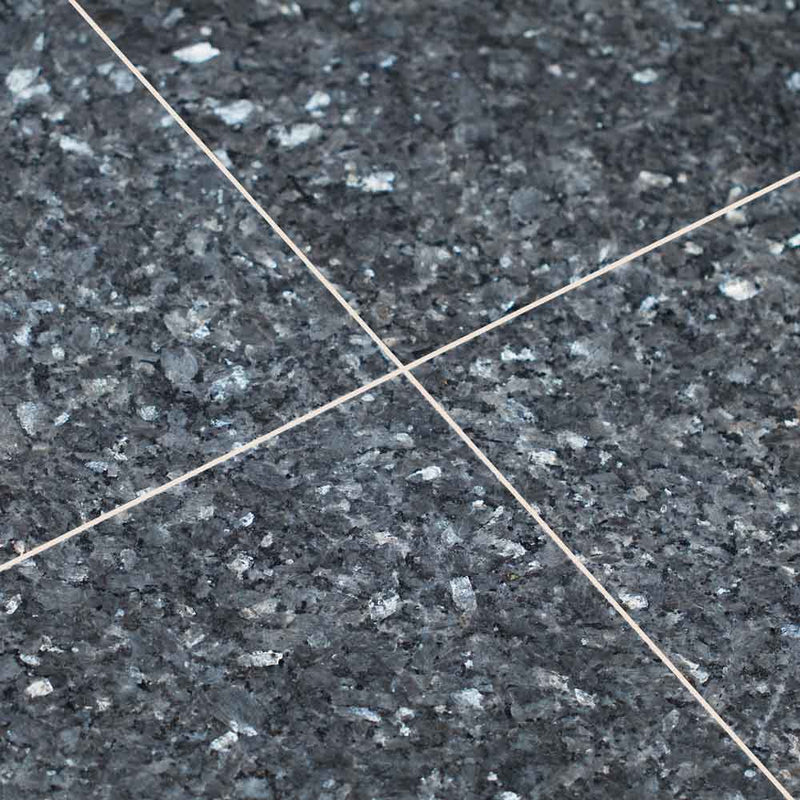 Blue pearl 12 in x 12 in polished granite floor and wall tile TBLUPRL1212 product shot angle view