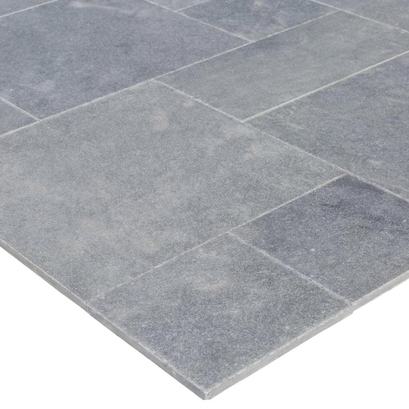 Bluestone marble outdoor tile pattern brushed sand blasted 40040106 profile view