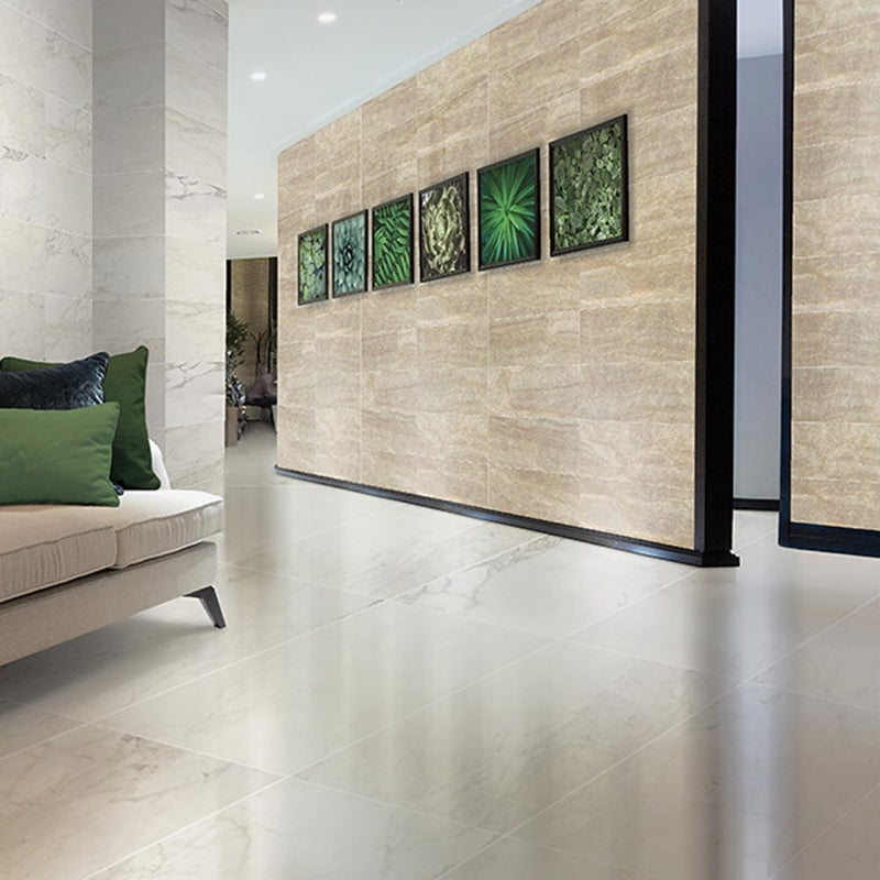 Cararra premium renoire honed porcelain floor and wall tile liberty us collection LUSIRG1224170 product shot lobby area view