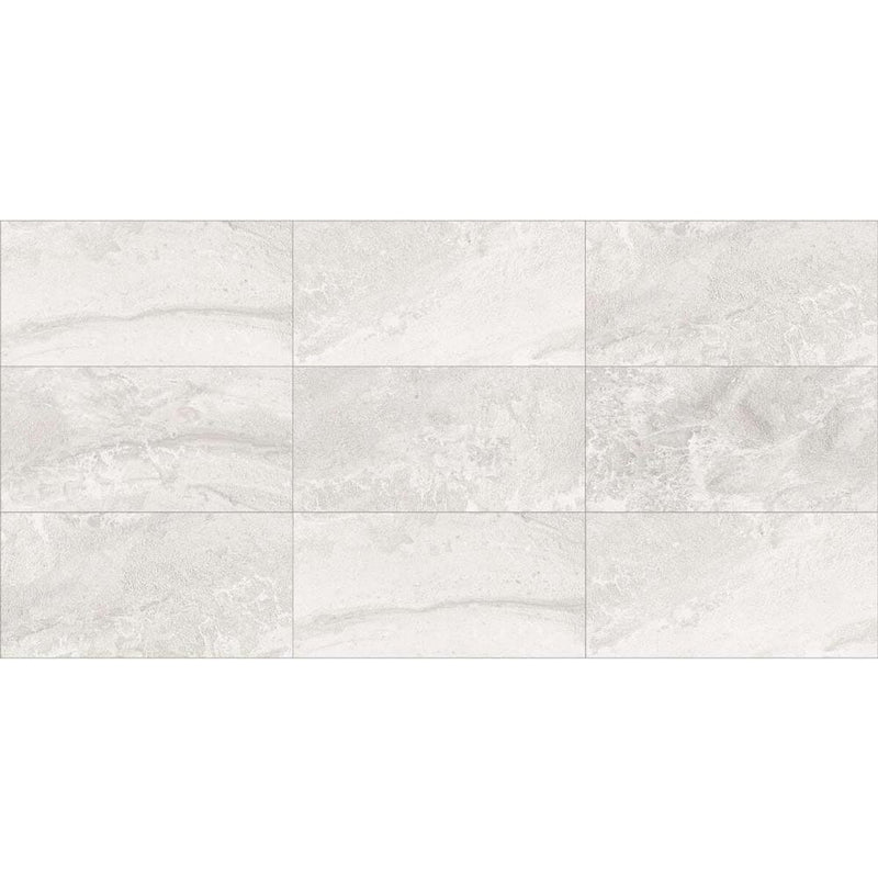 Crete melted ice honed porcelain floor and wall tile liberty us collection LUSIRG0636129 product shot multiple tiles top view