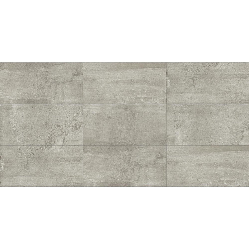 Crete sage honed porcelain floor and wall tile liberty us collection LUSIRG1836130 product shot multiple tiles top view