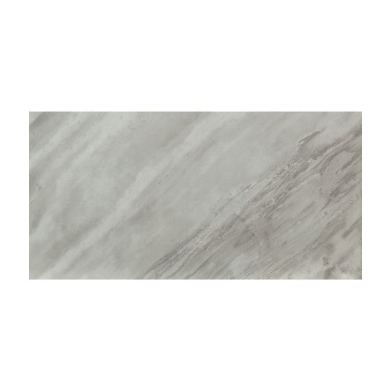 Eden bardiglio 12x24 matte porcelain floor and wall tile NEDEBAR1224 single tile top view pattern 3