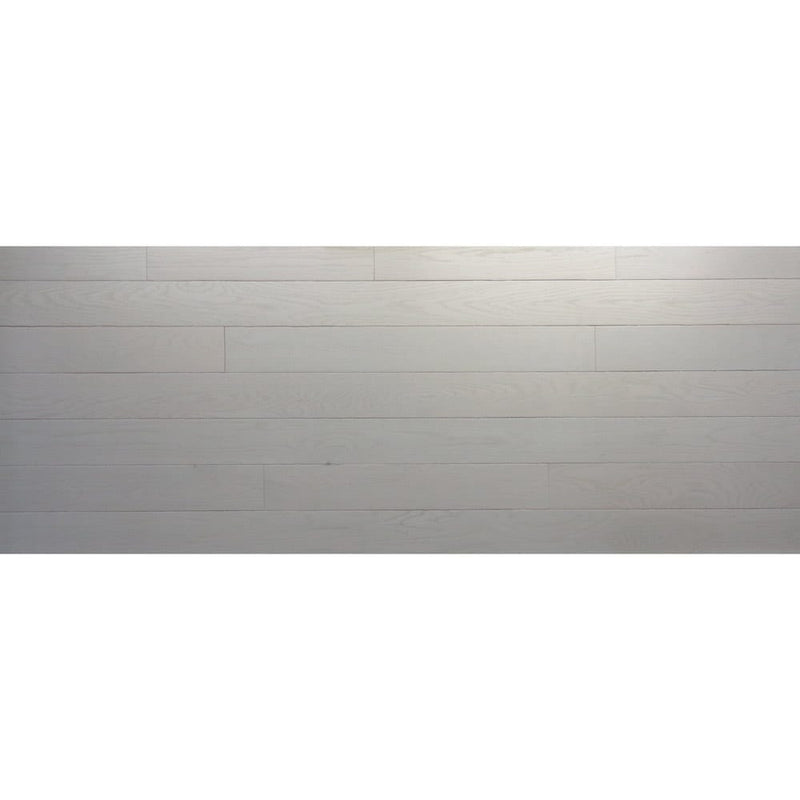 Engineered Hardwood floors white oak medium grey natural prefinished smooth 6339 5in top wide view