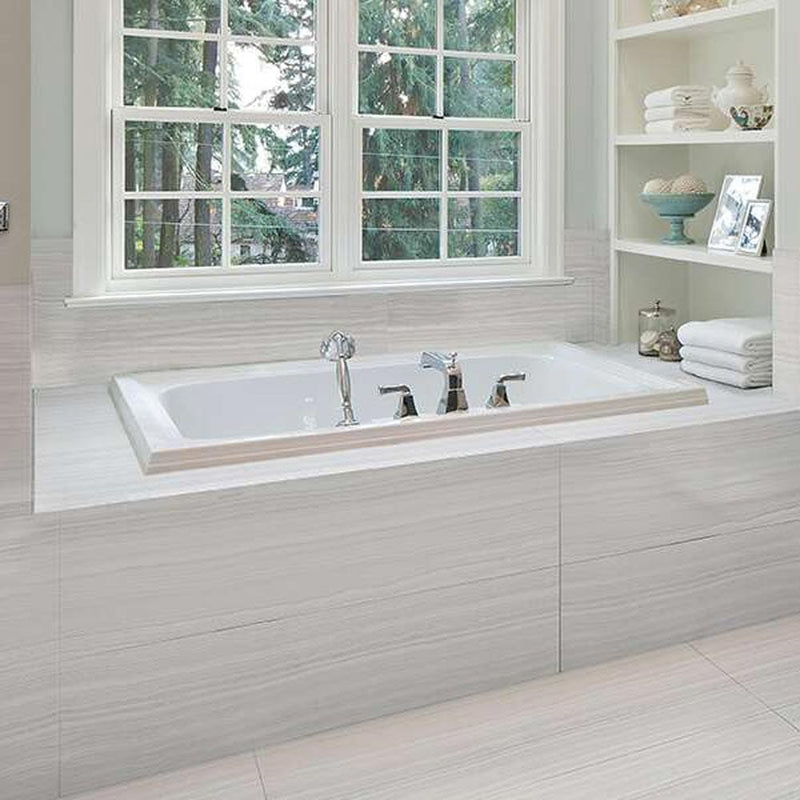 Matx bright honed porcelain floor and wall tile liberty us collection LUSIRG1224134 product shot bathroom view