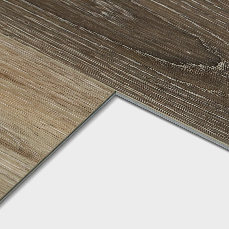 Rigid core vinyl planks 7x48 SPC almond oak 5.2mm 12mil wear layer 1520516 profile view
