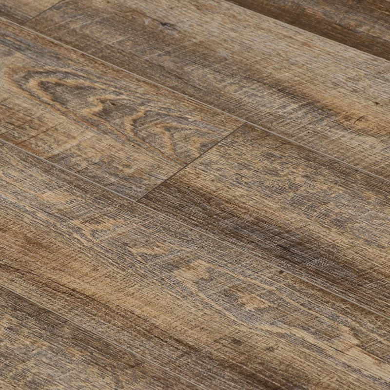 Rigid core vinyl planks 7x48 SPC heritage pecan rustic 5.2mm 12mil wear layer 1520518 angle view