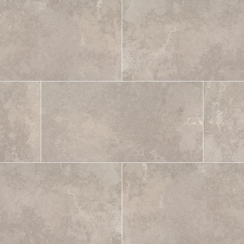 Tempest grey glazed ceramic floor and wall tile msi collection NTEMGRE1224 product shot multiple tiles top view