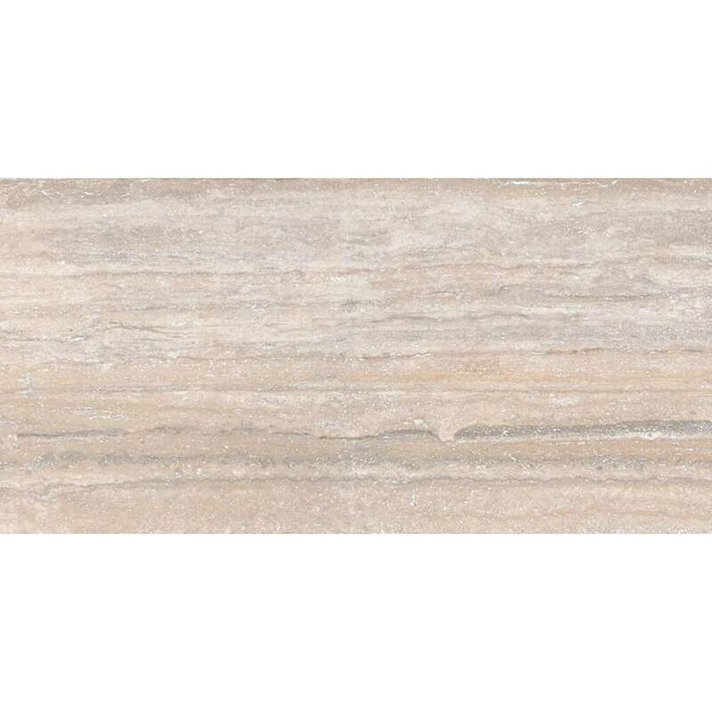 Travertino argento al contro matte porcelain floor and wall tile liberty us collection LUSIRG2448114 product shot one tile top view