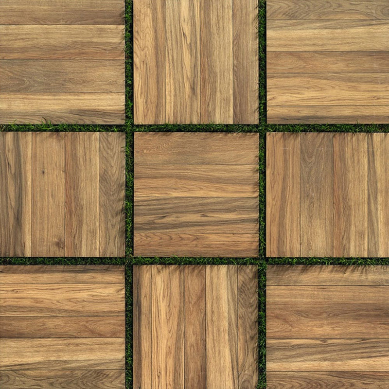 Wood Honey 12x24 Rec Pavers tiles 1099605 product shot wall view