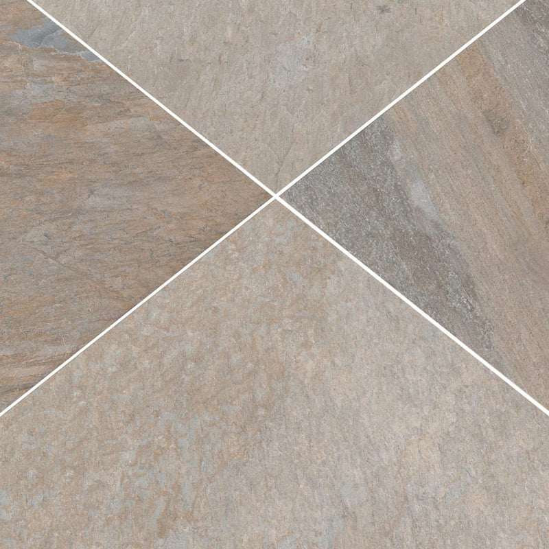 golden white porcelain pavers 24x24in matte floor tile LPAVNGOLWHI2424 multiple tiles angle view