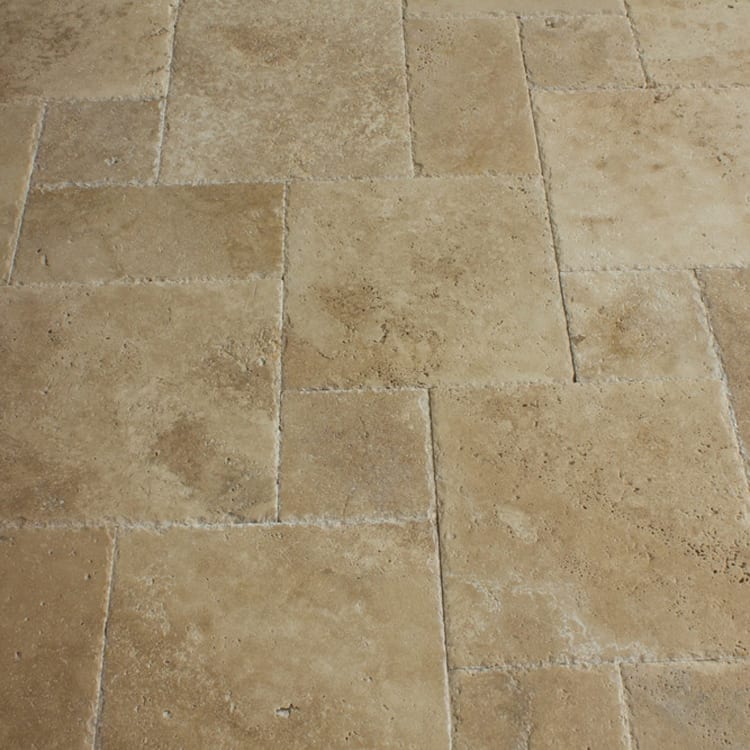 meandros walnut travertine tile antique pattern 10061703 top angled