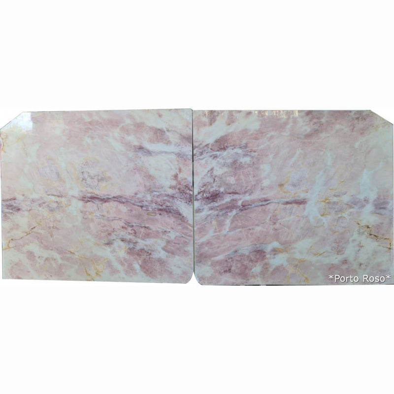 porto rosso marble slabs bookmatching 2 slabs product shot front view