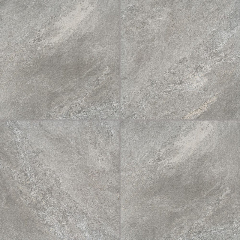 quarzo gray porcelain pavers 24x24in matte floor tile LPAVNQUAGRA2424 multiple tiles top view