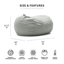 Fuf Media Lounger w/ Removable Cover