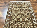 Pak Persian Rug 4x6, Floral Allover Vintage Oriental Carpet, Handmade Wool Rug