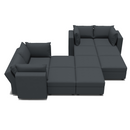 Ainfox 11 Seats + 8 Sides Modular Sofa Module Sofa with Storage Seat