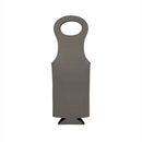 Leatherette Wine Holder in Grey - 14.5"