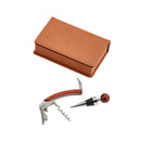 Caramel Leatherette 2-Piece Bar Tool Set - 6.25" x 3.75"