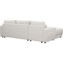 L-shaped Modular Sectional Sofa with Removable Back Cushions and 3 Pillows, Suitable for Living rooms, Offices, and Apartments