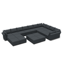 Ainfox U Shaped 21 Seats +12 Sides Modular Sofa Sectional Sofa With Storage