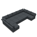 Ainfox U-shaped 12 Seats +12 Sides Modular Sofa Sectional Sofa With Storage Seat