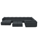 Ainfox U Shaped 21 Seats +12 Sides Modular Sofa Sectional Sofa With Storage