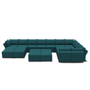 Ainfox U Shaped 21 Seats +12 Sides Modular Sofa Sectional Sofa With Storage