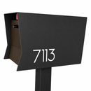 Retrobox-2.0  in TEXTURED MATT JET BLACK - Modern Mailbox