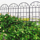 2 Pack Metal Garden Trellis 86.7' x 19.7' Rustproof Trellis for Climbing Plants Outdoor Flower Support Black