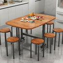 Forty Seven Inch Drop Leaf Folding Dining Table Solid Wood