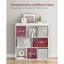 White Bookcase With 8 Open Compartments Freestanding Storage Shelf 11x35.4x39.4