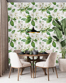 Voguish White Flowers Wallpaper Sophisticated