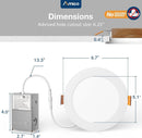 36-Pack Slim 6-Inch LED Recessed Lights With 5 CCT