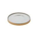 Glass Accent Botanical Candle Plate