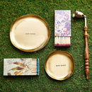 Gold Accent & Signature Botanical Candle Plate