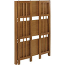 3 Shelf Stackable 27.5 Inch Wide Chestnut Fold Bookcase