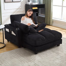 UNITED WE WIN Sleeper Sofa Couch Bed,Oversized Chaise Lounge Chair Cozy Cloud Couch